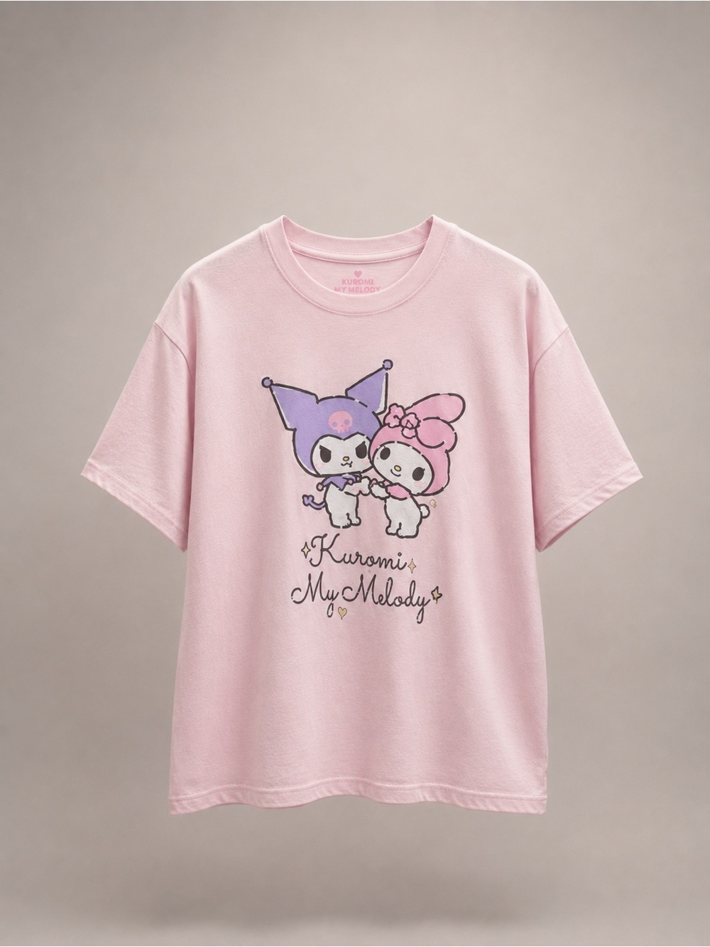 Sanrio Kuromi & My Melody Pink Graphic Tee | Women’s M (8–10)